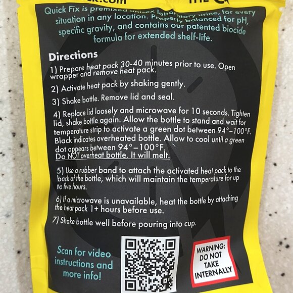 Quick Fix Plus Synthetic Novelty Urine Kit - Picture 2 of 2